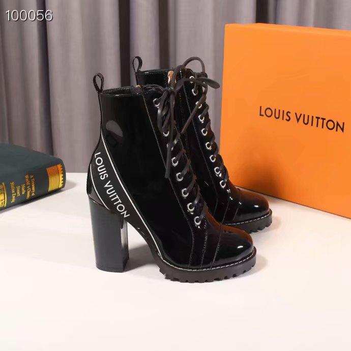 LOUIS VUITTON BLACK STAR TRAIL ANKLE BOOT - Luxury Designer Brands